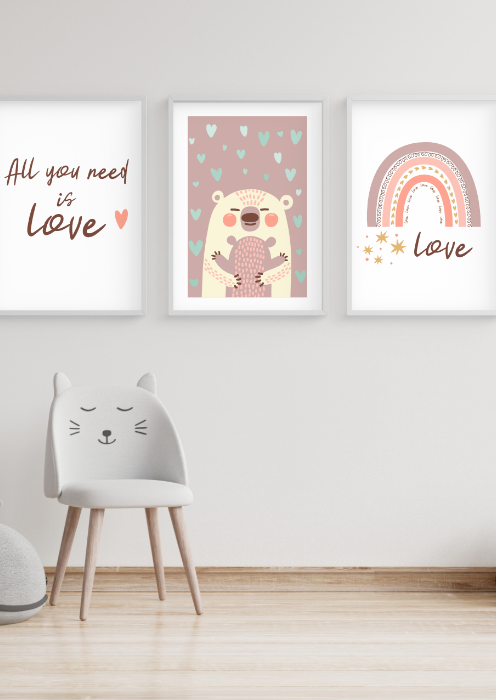 Zestaw plakatów do pokoju dziecka