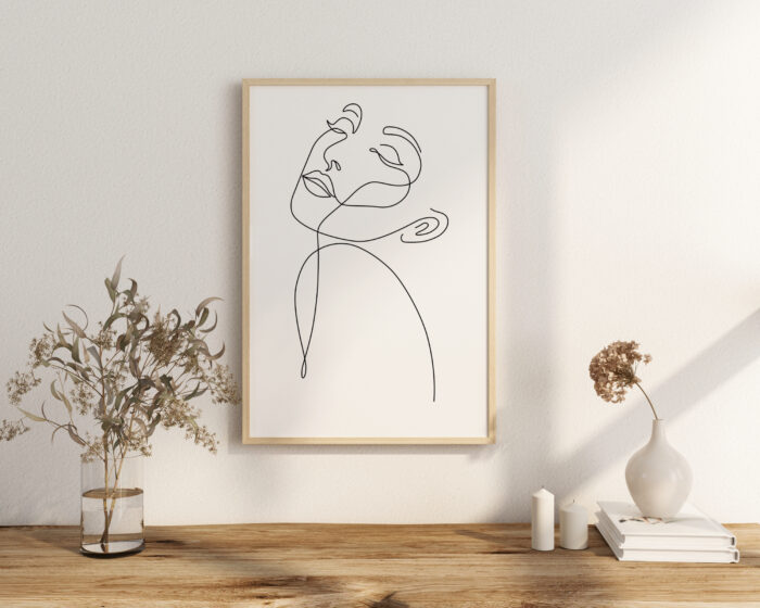 Plakat linearny - Szkic kobiety - Image 6