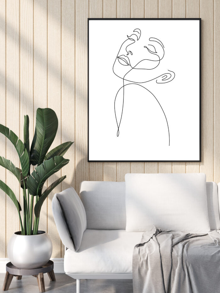 Plakat linearny - Szkic kobiety - Image 5