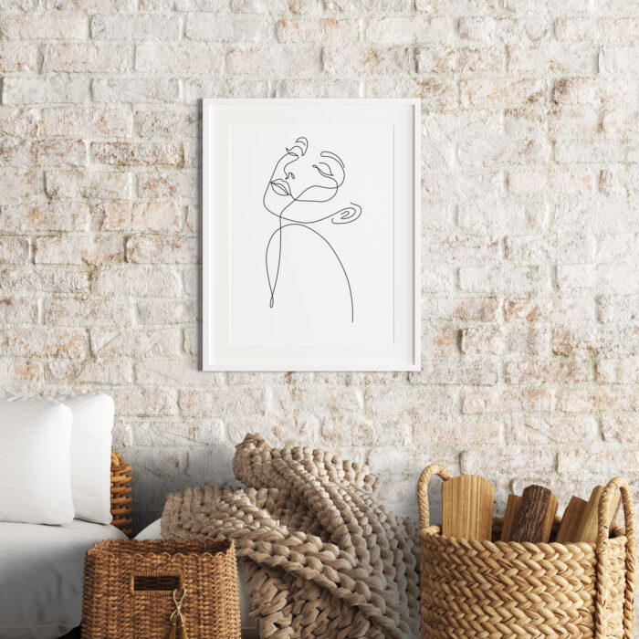 Plakat linearny - Szkic kobiety - Image 7