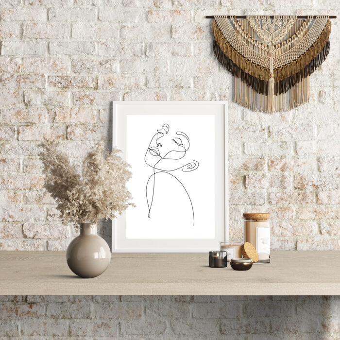 Plakat linearny - Szkic kobiety - Image 4