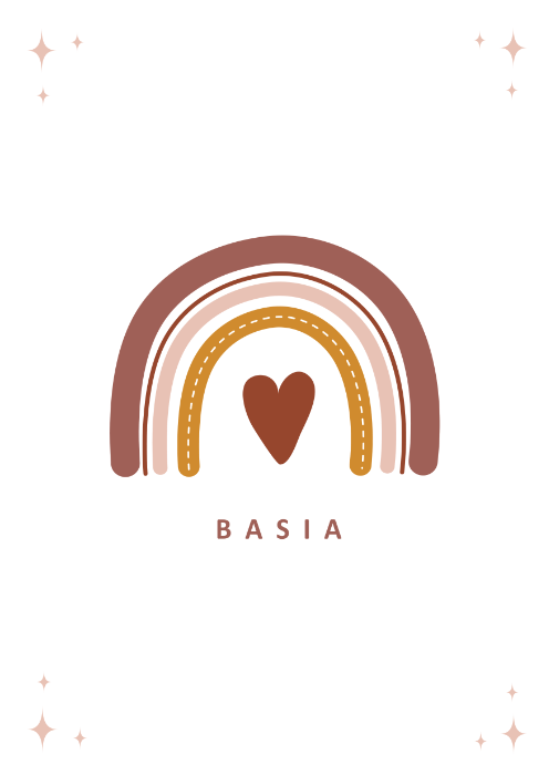 Moja Tęcza – Plakat z Imieniem