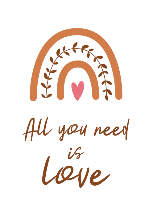 Plakat „All You Need is Love”