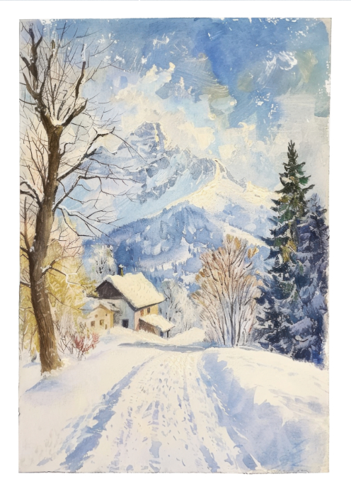 Zimowy Pejzaż Górski