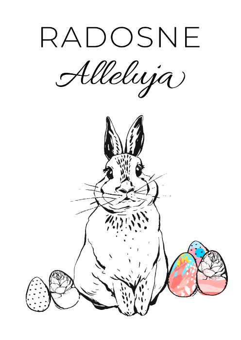 Plakat Wielkanocny - Radosne Alleluja