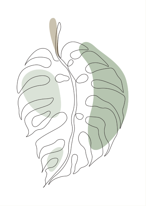 Liść w Subtelnych Barwach