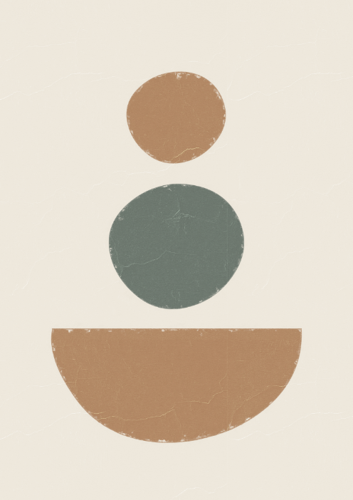 Plakat geometryczny w stylu minimalistycznym – dekoracja do salonu