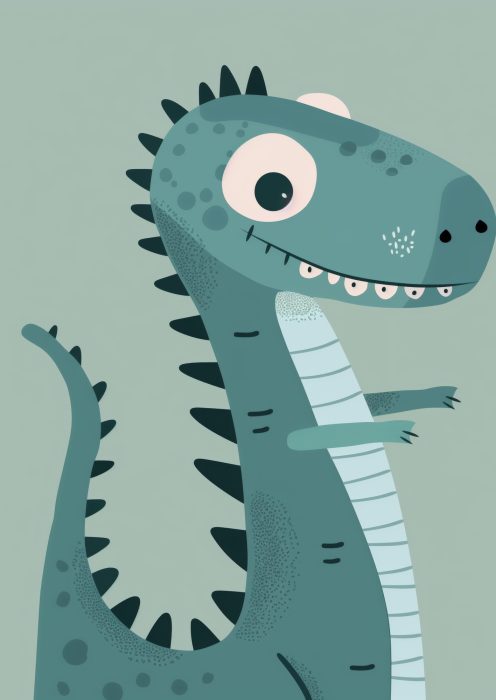 Zielony Dinozaur